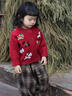 G.duck2026新款兒童加厚毛衣拜年服紅色新年秋冬卡通女童針織開(kāi)衫外套潮 熱售安哥拉紅色 110 cm 曬單實(shí)拍圖