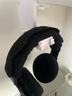貓倫適用Philips飛利浦SHP9500耳機套shp9500耳罩SHP9600耳機罩頭戴式頭梁保護套耳機海綿套替換配件 黑色【針織保護套】一條【魔術(shù)貼】 曬單實(shí)拍圖