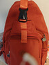 多功能時(shí)尚大容量百搭休閑雙肩包斜挎包旅行胸包輕便單肩背包 橘色 曬單實(shí)拍圖