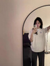 MJ STYLE白色純棉短袖t恤女2026春夏新款男女同款休閑內搭打底衫半袖上衣 曬單實(shí)拍圖