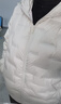 雪中飛羽絨服女短款2025冬季韓版修身百搭輕薄90絨連帽外套奶油淺米L 曬單實(shí)拍圖