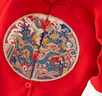 舒貝怡嬰兒衣服男童套裝中式國風(fēng)唐裝周歲抓周新年紅色兒童拜年服90 曬單實(shí)拍圖