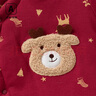 新品年服新生兒秋冬夾棉連體衣嬰兒加厚棉衣外出服紅色喜慶滿(mǎn)月服 喜氣小鹿 加厚棉服（200g棉) 73cm 曬單實(shí)拍圖