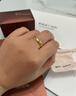 周生生黃金戒指 足金素圈活口戒男女情侶禮物 可作對戒09141R 計價(jià)4.2克 曬單實(shí)拍圖