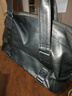 袋鼠 2022新款真皮男士手提旅行包大容量旅行袋行李包商務(wù)出差健身包 大號黑色 曬單實(shí)拍圖
