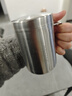 美廚（MAXCOOK）316不銹鋼水杯 雙層泡茶杯口杯兒童學(xué)生帶蓋手柄400ml  MCB1112 曬單實(shí)拍圖