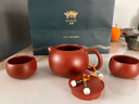 蘇蔻宜興原礦大紅袍茶具套裝功夫茶純手工高端紫砂壺禮盒裝送禮新年 西施一壺兩杯（大紅袍） 1件 曬單實(shí)拍圖
