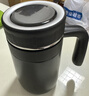 虎牌（TIGER）智能保溫杯帶把手316不銹鋼茶水分離泡茶杯子大容量商務(wù)辦公水杯 【智能顯溫】黑色500ml 曬單實(shí)拍圖