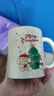 圣誕節高顏值陶瓷馬克杯子ins風(fēng)可愛(ài)卡通童趣水杯少女心伴手禮物 米色圣誕節馬克杯 1個(gè) 350ml 曬單實(shí)拍圖