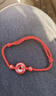 寶寶兒童朱砂手鏈平安扣紅繩嬰兒孕婦壓驚防驚嚇腳鏈平安護身符 平安紅 兒童款【手鏈】 曬單實(shí)拍圖