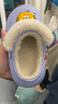 babycrayon冬款兒童棉拖鞋男女童秋冬室內小孩中小童加絨保暖兩穿拖鞋 藍色小老虎 16 內長(cháng)【適合15-15.5cm腳】 曬單實(shí)拍圖