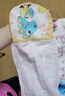 小學(xué)生大童吸汗巾加大幼兒園大號兒童6歲隔背男童男孩隔汗巾 長(cháng)頸鹿4層35*24cm 1條裝 動(dòng)物 曬單實(shí)拍圖