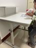 MODX兒童學(xué)習桌書(shū)桌專(zhuān)用6-18歲升降桌小學(xué)生寫(xiě)字桌椅課3-12歲大白桌子 80*60書(shū)架抽屜升降桌+手搖追背椅 曬單實(shí)拍圖