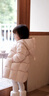 高梵黑金兒童鵝絨服5.0長(cháng)款加厚男女小童精靈帽寶寶保暖羽絨服外套 YT棉花粉 120 【充絨量 133g】 曬單實(shí)拍圖