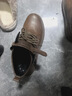 西域駱駝（VANCAMEL）秋冬馬丁靴男鞋秋季真皮2025新款英倫高幫免系帶休閑復古工裝皮鞋 卡其加絨 42 曬單實(shí)拍圖