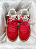 卡帕（Kappa）女鞋騏驥紅色新年禮物德訓鞋女2026新款復古板鞋潮流百搭休閑鞋女 櫻桃紅/經(jīng)典白 38 曬單實(shí)拍圖