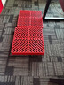 防潮墊板倉庫貨物墊可拼接網(wǎng)格超市地墊倉防潮隔水塑膠托盤(pán)地臺板 【紅色】加厚菱形50*50*10厘米 曬單實(shí)拍圖