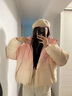 鹿王戀雪漸變連帽羽絨棉服女冬季2025新款小個(gè)子學(xué)生短款加厚保暖棉襖外套 漸變粉 L 110-130斤 曬單實(shí)拍圖