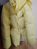 迪士尼（Disney）女童冬季羽絨棉新款加厚保暖中長(cháng)款兒童秋冬時(shí)髦寶寶羽絨棉外套 黃色 150 曬單實(shí)拍圖