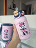 迪士尼（Disney）兒童保溫杯帶吸管寶寶不銹鋼直飲水杯雙飲幼兒園小孩學(xué)生喝水杯子 經(jīng)典熱銷(xiāo) 雙飲款  550ml 米尼粉6650 曬單實(shí)拍圖
