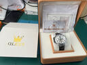 歐利時(shí)（OLEVS）手表男機械表男士手表全自動(dòng)多功能夜光防水瑞士認證十大品牌男表 典藏版-黑皮本白 【夜光防水】【終身質(zhì)?！?曬單實(shí)拍圖