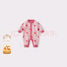 JELLYBABY【小香風(fēng)滿(mǎn)印長(cháng)袖連體衣】25新品女童冬款發(fā)熱毛織爬服親膚嬰童 曬單實(shí)拍圖