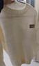 佐尚鳥(niǎo)針織衫毛衣男情侶秋冬季長(cháng)袖T恤打底半高領(lǐng)男加絨線(xiàn)衣寬松外套 卡其白 XL -建議110-130斤左右 曬單實(shí)拍圖