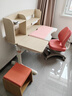 光明園迪（GMYD） 兒童學(xué)習桌椅套裝可升降學(xué)生書(shū)桌可調節多功能寫(xiě)字桌椅誠者F120 誠者F120珊瑚粉+V7卡其+粉椅套 曬單實(shí)拍圖