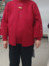 恒源祥新中式國風(fēng)盤(pán)扣針織衫繡花媽媽裝秋冬加絨開(kāi)衫外套女裝兩件套上衣 紅色 （加絨） L /170/92A 曬單實(shí)拍圖
