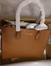 MICHAEL KORS 邁克高仕 MK Mercer 大號皮質(zhì)托特包手提包斜挎包 牛皮棕 230 大號 曬單實(shí)拍圖