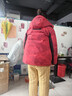 波司登25經(jīng)典極寒厚羽中大童親子款新年紅連帽羽絨外套 曬單實(shí)拍圖