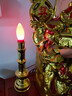 黃銅電子蠟燭燈財神爺專(zhuān)用供燈長(cháng)明燈led電蠟燭佛臺燈家用擺件 高14.5cm 送燈泡*4 防漏電膠圈*4 電源線(xiàn)*1 曬單實(shí)拍圖