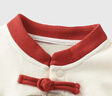 優(yōu)奇嬰兒衣服男女寶寶春秋套裝嬰幼兒國風(fēng)唐裝百天周歲禮服分體兩件套 曬單實(shí)拍圖
