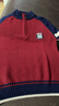 恒源祥男童羊毛衫兒童毛衣秋冬新款拉鏈半高領(lǐng)中大童青少年學(xué)生男孩羊毛 酒紅 120 cm  建議高110-120重30-40斤 曬單實(shí)拍圖