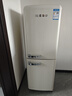 MESG德國復古冰箱靜音變頻迷你小型奶油風(fēng)客廳廚房一級能效雙門(mén)冷藏冷凍雙溫辦公室節能低噪電冰箱單門(mén) 179L【上冷藏下冷凍】輕音變頻 曬單實(shí)拍圖