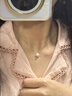 伊燦通體銀單顆仿珍珠吊墜項鏈女輕奢氣質(zhì)高級感鎖骨鏈2025年新款頸鏈 通體銀單顆珍珠項鏈 曬單實(shí)拍圖