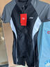 李寧（LI-NING）泳衣女專(zhuān)業(yè)連體五分游泳衣高彈抗氯訓練泳裝7541黑白M 曬單實(shí)拍圖