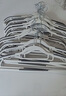 【限時(shí)特價(jià)】京東物流?成人衣架加厚無(wú)痕衣服架衣?lián)巫?灰色 10支 曬單實(shí)拍圖