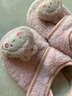 貝瑞加（Babyprints）寶寶地板襪秋冬室內軟底襪套隔涼耐滑男女兒童早教學(xué)步襪 粉兔L 曬單實(shí)拍圖