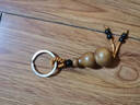 一只小鹿高檔天然檀木質(zhì)汽車(chē)鑰匙扣掛件男女復古情侶創(chuàng  )意禮物繩鏈墜飾品包 黑檀木：彩繪一鹿平安（鑰匙扣） 曬單實(shí)拍圖