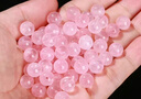 天然冰透粉水晶圓珠散珠半成品手工diy手串項鏈耳環(huán)串珠飾品配件 6mm=30顆左右（可做一條手鏈） 曬單實(shí)拍圖