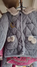 英博倫女童睡衣冬季加厚款法蘭絨兒童家居服三層夾棉珊瑚絨中大童 60484粉蘭 150 曬單實(shí)拍圖