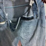 自由系闊腿牛仔褲女2025秋季新款刺繡水洗大口袋高腰顯瘦復古休閑直筒褲 曬單實(shí)拍圖