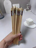 木流印MLUYN日本工藝新款楠竹家用筷子防滑高檔一人耐高溫筷子楠竹 五色楠竹筷子-【30雙】 曬單實(shí)拍圖