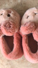 泰蘭尼斯兒童棉鞋包根居家拖鞋冬季新款加厚保暖童鞋 粉色 34 -35碼 腳長(cháng)20.5cm 曬單實(shí)拍圖