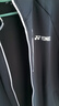 YONEX新款尤尼克斯羽毛球服外套男女秋冬yy運動(dòng)上衣訓練服 男款外套1501125黑色+長(cháng)褲1601125黑色 XL 曬單實(shí)拍圖