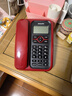 飛利浦（PHILIPS）電話(huà)機座機 固定電話(huà) 辦公家用 免電池 插線(xiàn)即用 CORD020紅色 曬單實(shí)拍圖