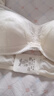 曼妮芬性感聚攏無(wú)鋼圈文胸女士舒適蕾絲內衣軟支撐胸罩 013 奶白色 75B 曬單實(shí)拍圖