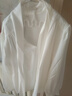 真維斯（Jeanswest）長(cháng)袖襯衫女秋季上衣法式蝴蝶結氣質(zhì)女士職業(yè)穿搭襯衣白色XL 曬單實(shí)拍圖