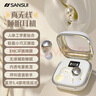 山水（SANSUI）W42 【睡眠】藍牙耳機無(wú)線(xiàn)入耳式睡覺(jué)專(zhuān)用不壓耳助眠 真無(wú)線(xiàn)智能降噪 白 曬單實(shí)拍圖
